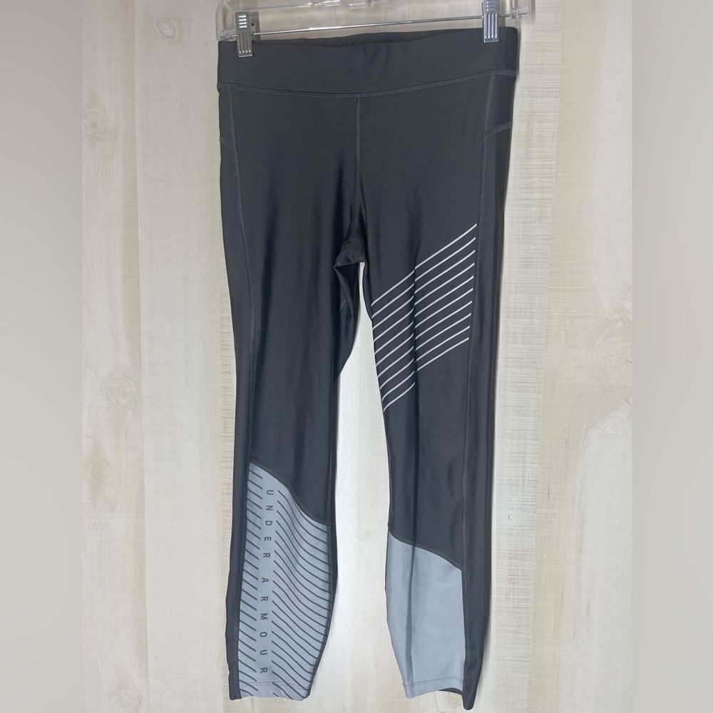 Under Armour grey compression leggings, size medium